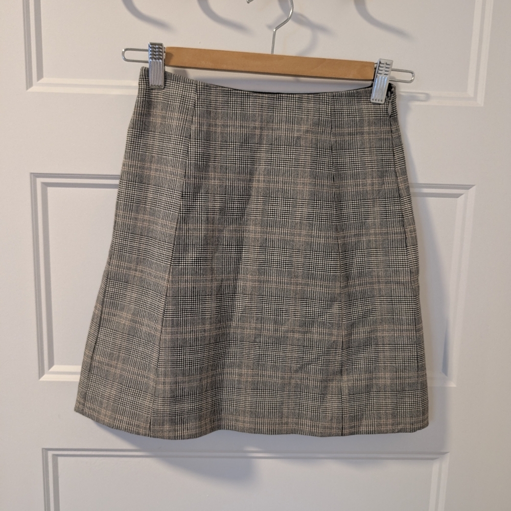 Babaton/Classic Gray Plaid Women's Skirt Sz 00